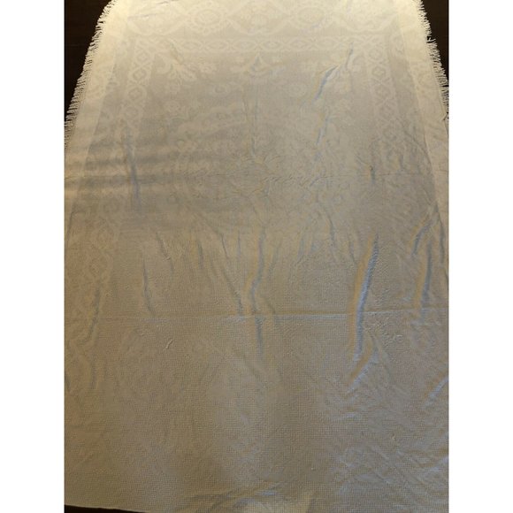 Vinrage Normandle Ideal Bed Spread Cotton Adjusted 107x74 White Cottage - Picture 6 of 6